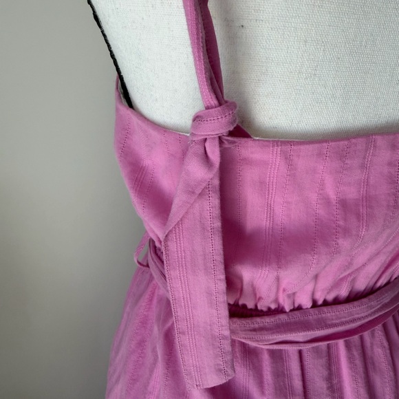 Pink Ruffle Midi Dress - Picture 5 of 8